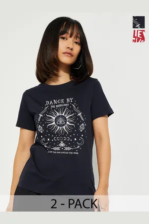 Max Collection Urb_N Women Graphic Printed T-Shirt - Pack of 2