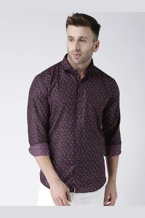 Hangup Men Multicoloured & Multicoloured Slim Fit Printed Casual Shirt