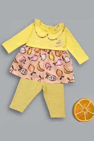 Babys Day Girls Printed Top with Leggings
