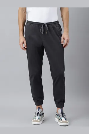 Woodland Men Grey Joggers Trousers