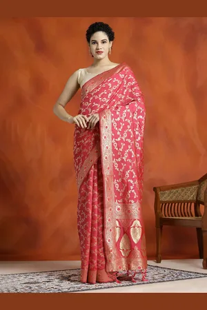 Jaipur Silk Banarasi Zari Woven Heavy Saree