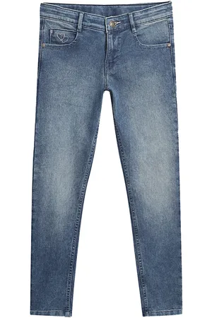 CANTABIL Boys Light Fade Mid-Rise Stretchable Clean Look Jeans