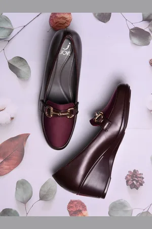 Jove Women Printed PU Derbys