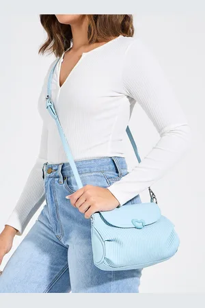 Styli Textured Structured Shoulder Bag