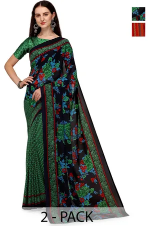 ANAND SAREES Floral Saree Pack of 2
