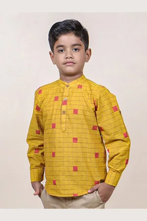 Jilmil Boys Checks Cotton Casual Shirt