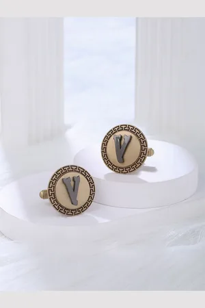 COSA NOSTRAA Textured Alphabet Cufflink