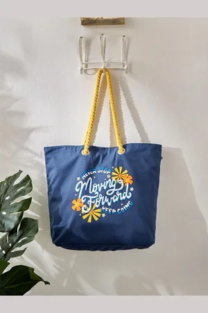Home Centre Printed Shopper Tote Bag with Applique