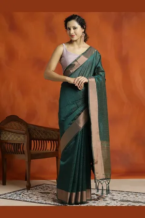Jaipur Zari Woven Design Organza Banarasi Saree