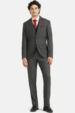 Blackberrys Textured Slim-Fit Single-Breasted Five-Piece Formal Suit