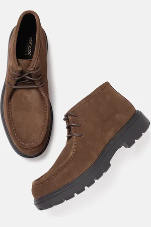 Geox Men Round Toe Leather Derbys