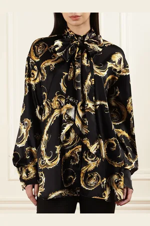 VERSACE Women Slim Fit Floral Opaque Printed Casual Shirt