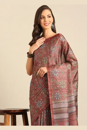SANGAM PRINTS Floral Printed Saree