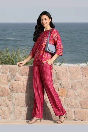 DressBerry Floral Printed Top With Trouser