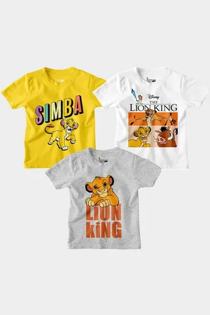 BonOrganik Boys Pack Of 3 Graphic Printed Round Neck Cotton T-shirts