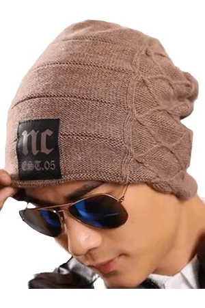 AlexVyan Self Design Acrylic Beanie