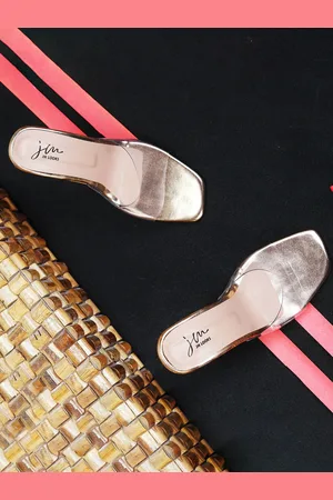 JM Looks Open Toe Block Heels