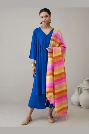 InWeave Women Regular Kurta with Palazzos & With Dupatta