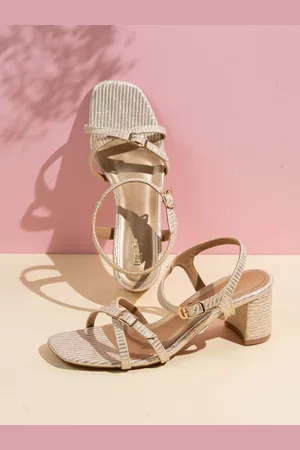 Inc 5 Women Striped Block Sandals