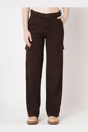 Kraus Women Straight Fit Mid-Rise Cargo Trouser