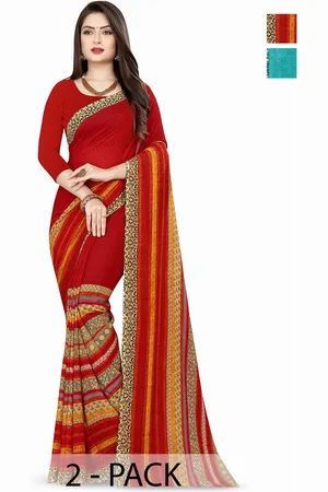 ANAND SAREES Floral Saree Pack of 2