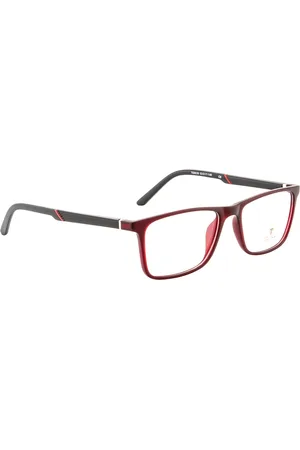 Ted Smith Unisex Brown Full Rim Wayfarer Frames Eyeglasses