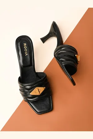 Rocia Textured Open Toe Stiletto Heels