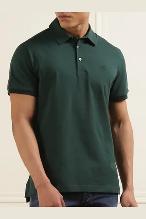 Etro Men Polo Collar Applique T-shirt