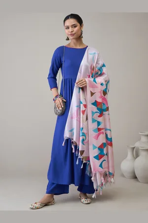 InWeave Women Regular Kurta with Palazzos & With Dupatta