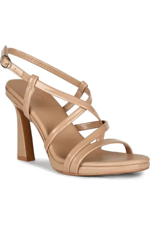 Naturalizer Strappy Leather Block Heel Gladiators