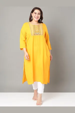 Sztori Floral Embroidered Yoke Design Sequined Straight Kurta