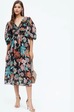 Harpa Floral Georgette Midi Dress