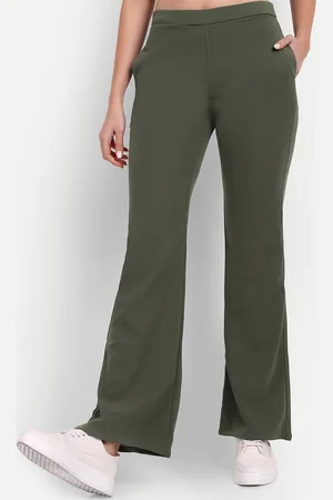 Broadstar Women Relaxed Flared High-Rise Non Iron Bootcut Trousers