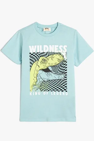 Koton Boys Graphic Printed Round Neck Cotton T-shirt