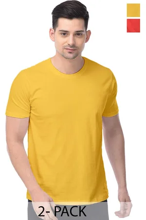 Color Capital Pack of 2 Cotton Round Neck T-shirts