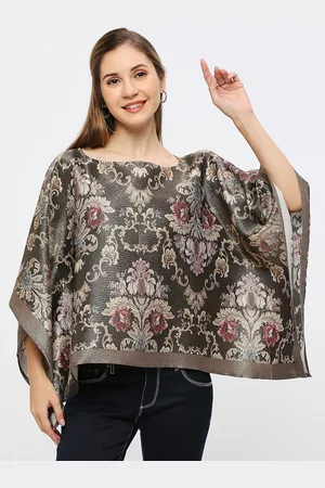 Cloth Haus India Ethnic Print Kimono Sleeves Kaftan Top
