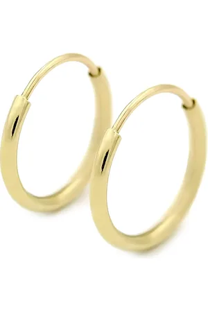 KARISHMA KREATIONS Unisex Gold-Plated Contemporary Hoop Earrings