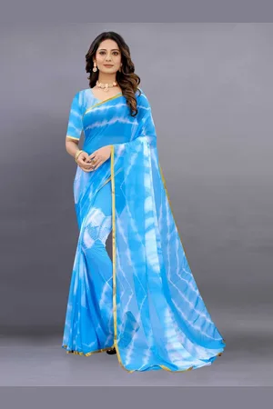 APNISHA Tie and Dye Zari Saree