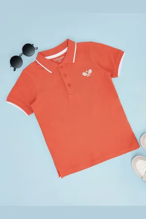 Pantaloons Boys Solid Polo Collar Cotton T-shirt