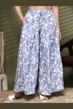 OOMPH Women Floral Printed Relaxed Trousers
