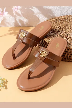 U.S. Polo Assn. Women T-Strap Flats