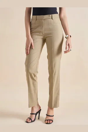 PowerSutra Women Solid Skinny Fit Regular Trousers