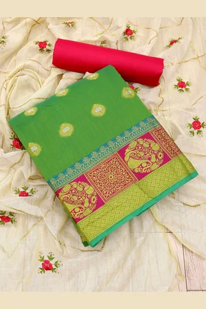 APNISHA Ethnic Motifs Embroidered Unstitched Dress Material