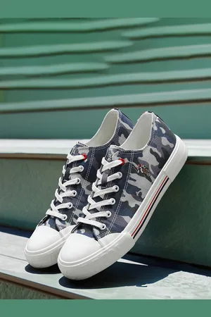 U.S. Polo Assn. Paolo Men Printed Classics Canvas Lace-Up Sneakers