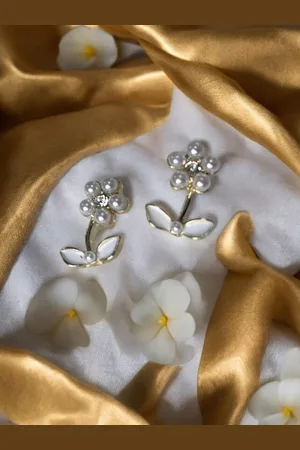 Krelin Gold Plated Floral Studs