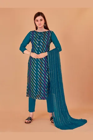 APNISHA Embroidered Pure Cotton Unstitched Dress Material