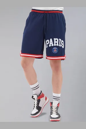 PSG Men Mid-Rise Typography Sports Shorts