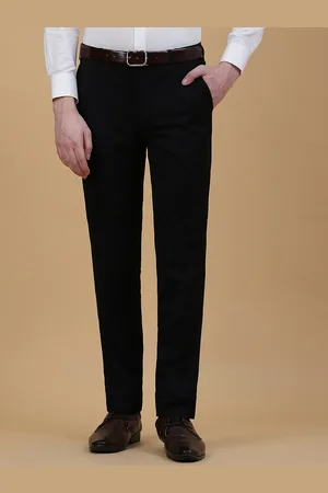 Metal Men Slim Fit Mid-Rise Flat-Front Formal Trouser