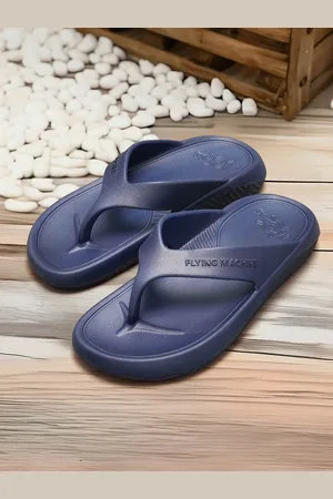 Flying Machine Men Rubber Thong Flip-Flops