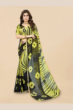APNISHA Tie and Dyed Zari Saree